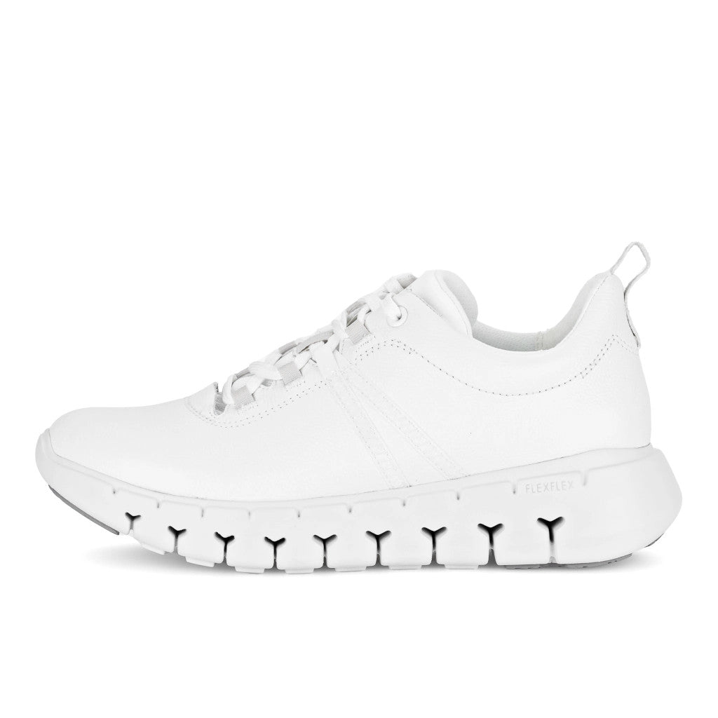 White athletic shoe on a white background