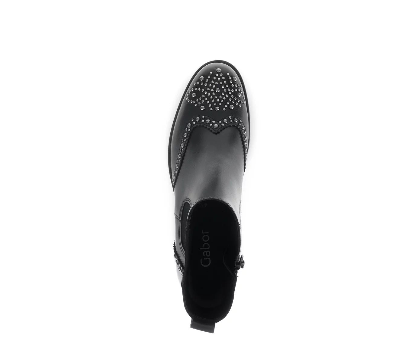 BOTTINES COURTES GABOR 5160627 CUIR NOIR