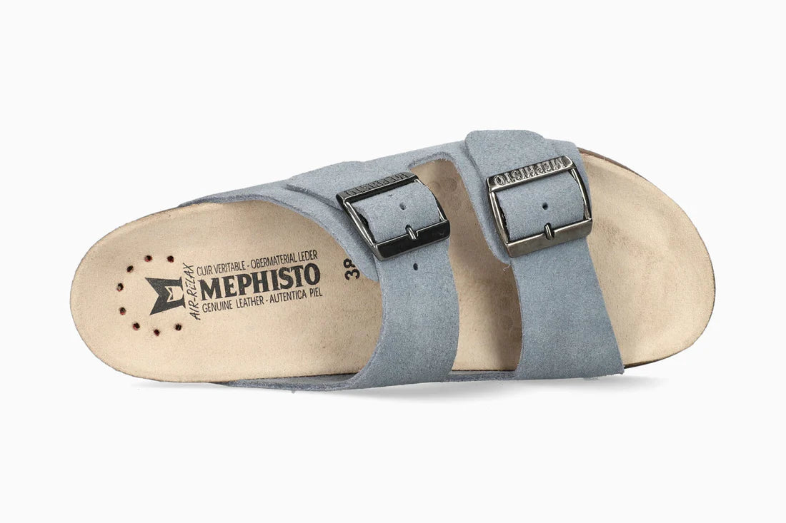 SANDALE MEPHISTO HESTER EN DAIM BLEU MARIN