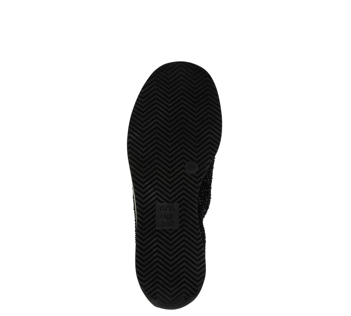CHAUSSURES ARA LISBON SLIP ON NOIRES TISSÉES ET STRETCH