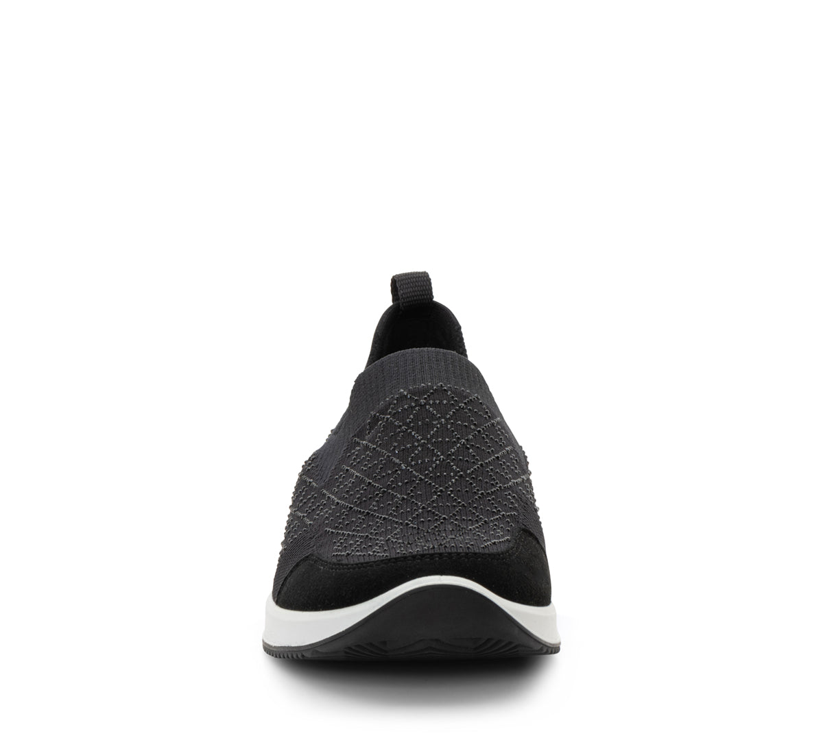 CHAUSSURES ARA LISBON SLIP ON NOIRES TISSÉES ET STRETCH