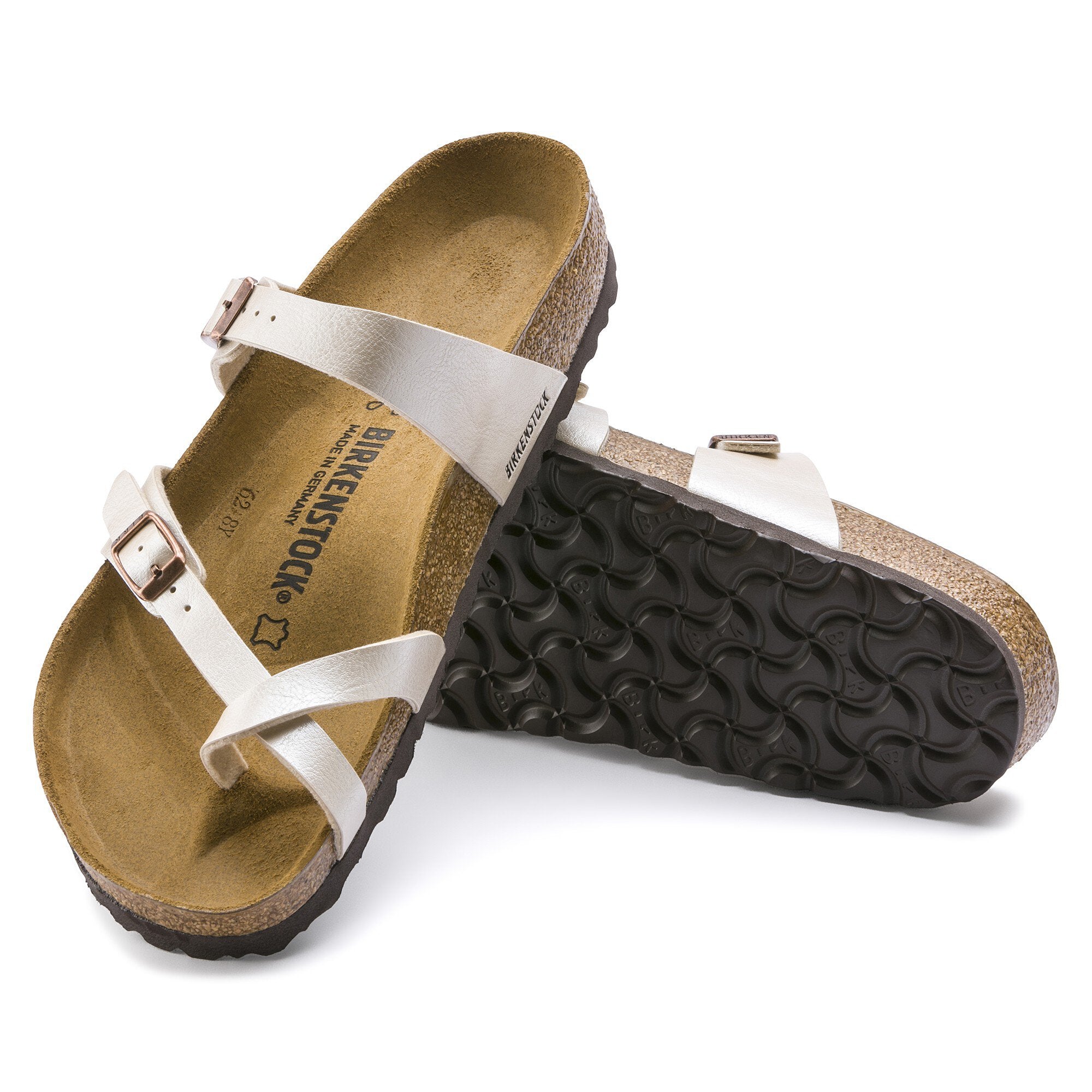 BIRKENSTOCK MAYARI BIRKO FLOR GRACEFUL PEARL WHITE