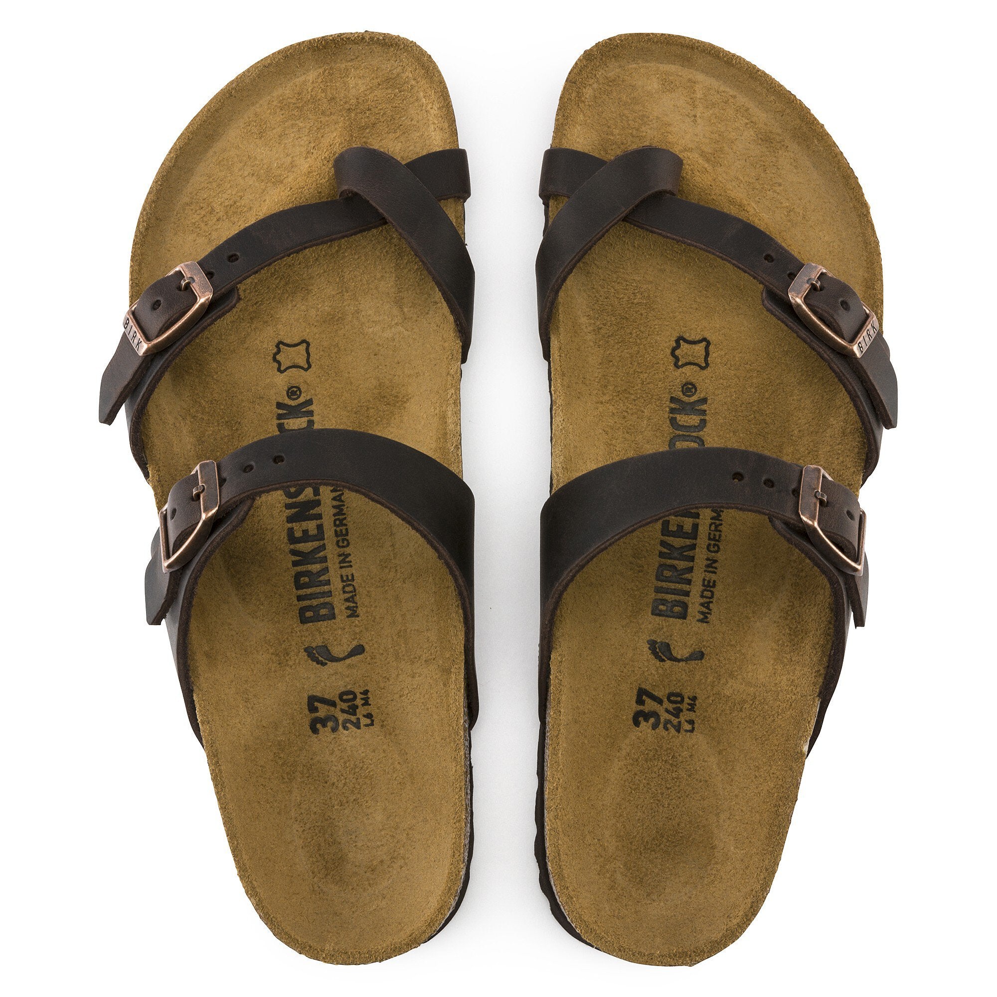 BIRKENSTOCK MAYARI HABANA CUIR HUILÉ