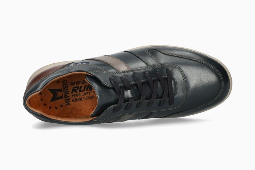 MEPHISTO VITO MEN SNEAKERS LACE UP NAVY
