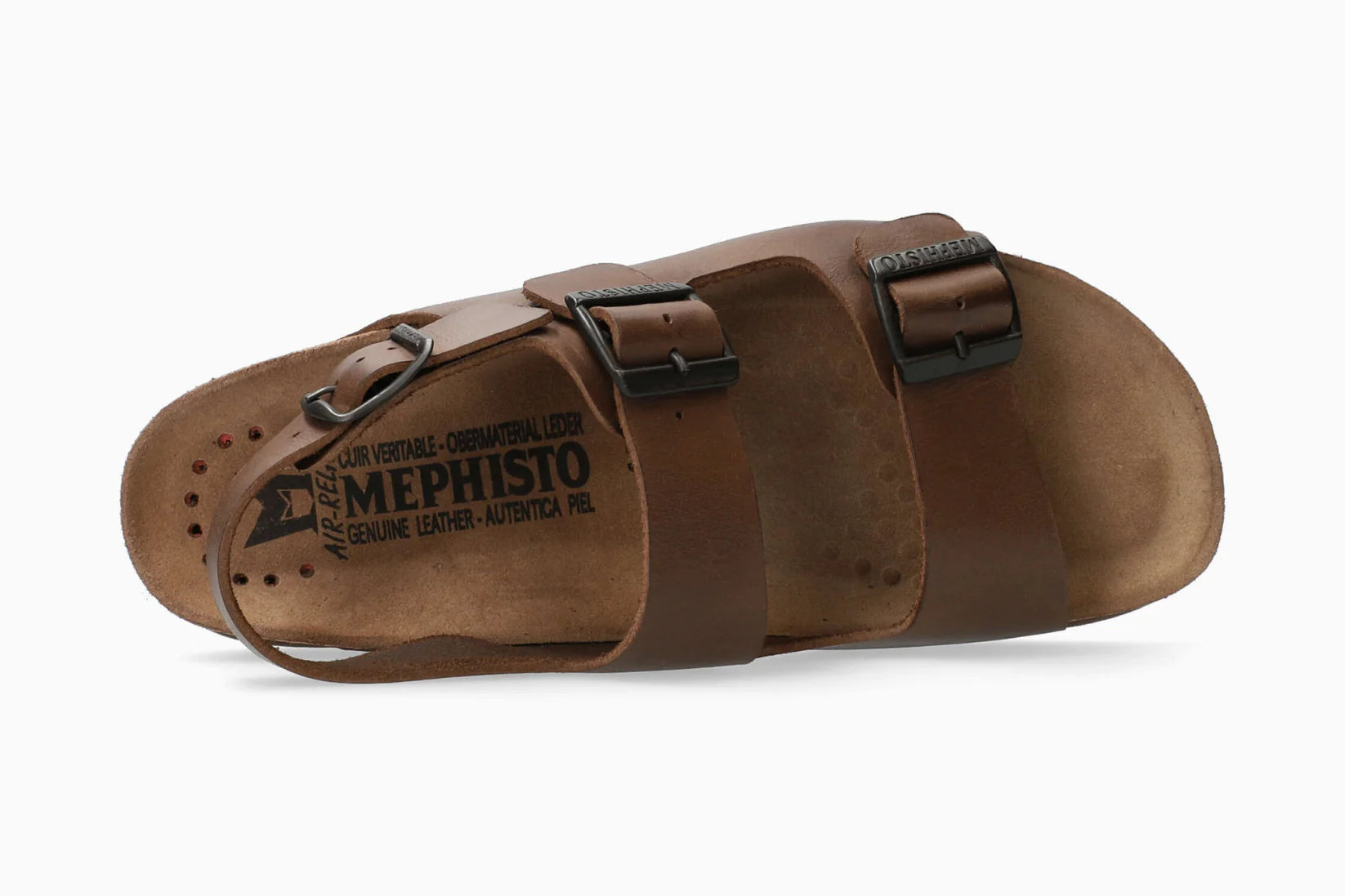 SANDALE MEPHISTO NARDO MARRON GRATTÉE