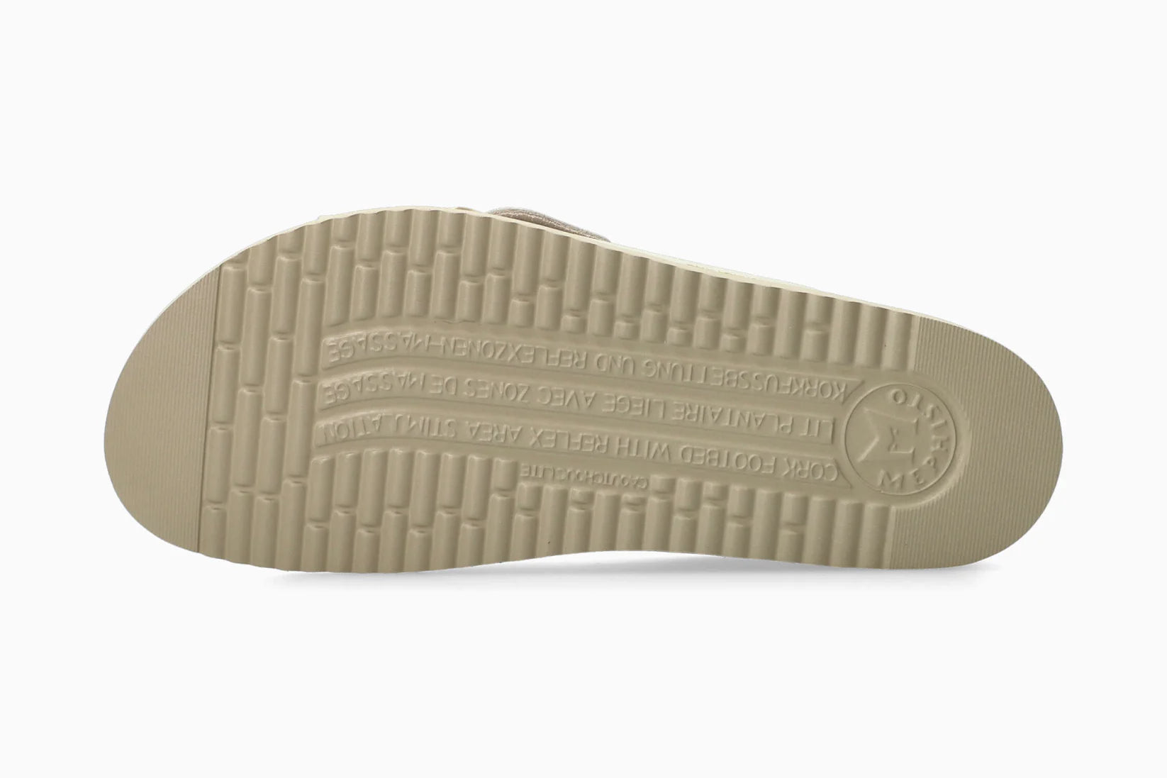 MEPHISTO Hariana Fog Silk sole of a shoe with tread pattern on a white background