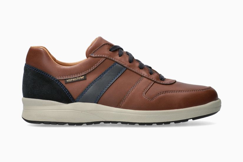CHAUSSURES HOMME MEPHISTO VITO À LACETS EN CUIR CHÂTAIGNE