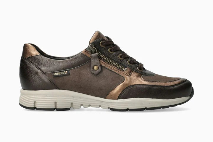 MEPHISTO YLONA SNEAKER LACE UP ZIPPER
