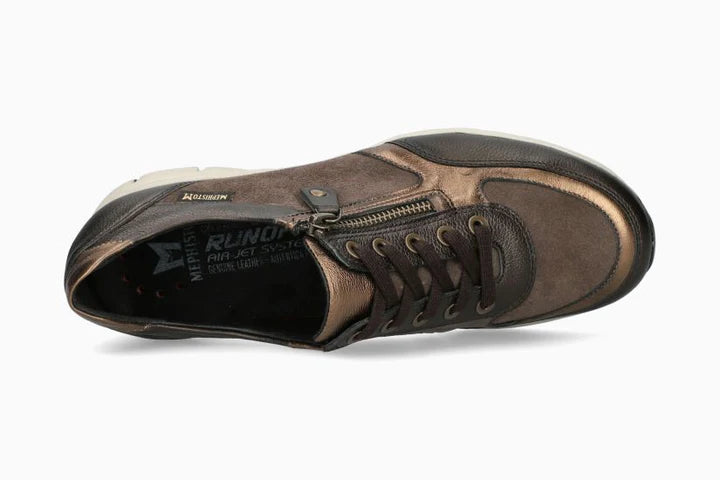 MEPHISTO YLONA SNEAKER LACE UP ZIPPER