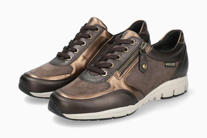 MEPHISTO YLONA SNEAKER LACE UP ZIPPER