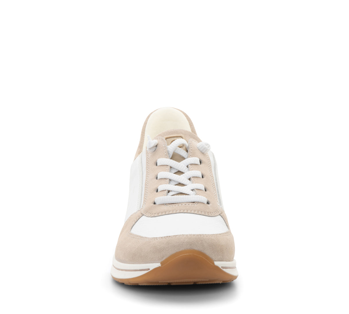 CHAUSSURES ARA BASKETS OVATION À LACETS EN CUIR DE VEAU BLANC