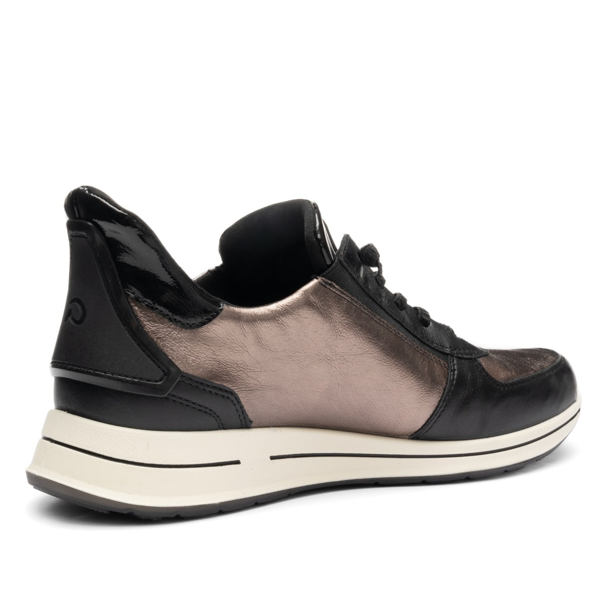 ARA SHOES Ovation Elastic Lace Up Cashemere Calf Leather