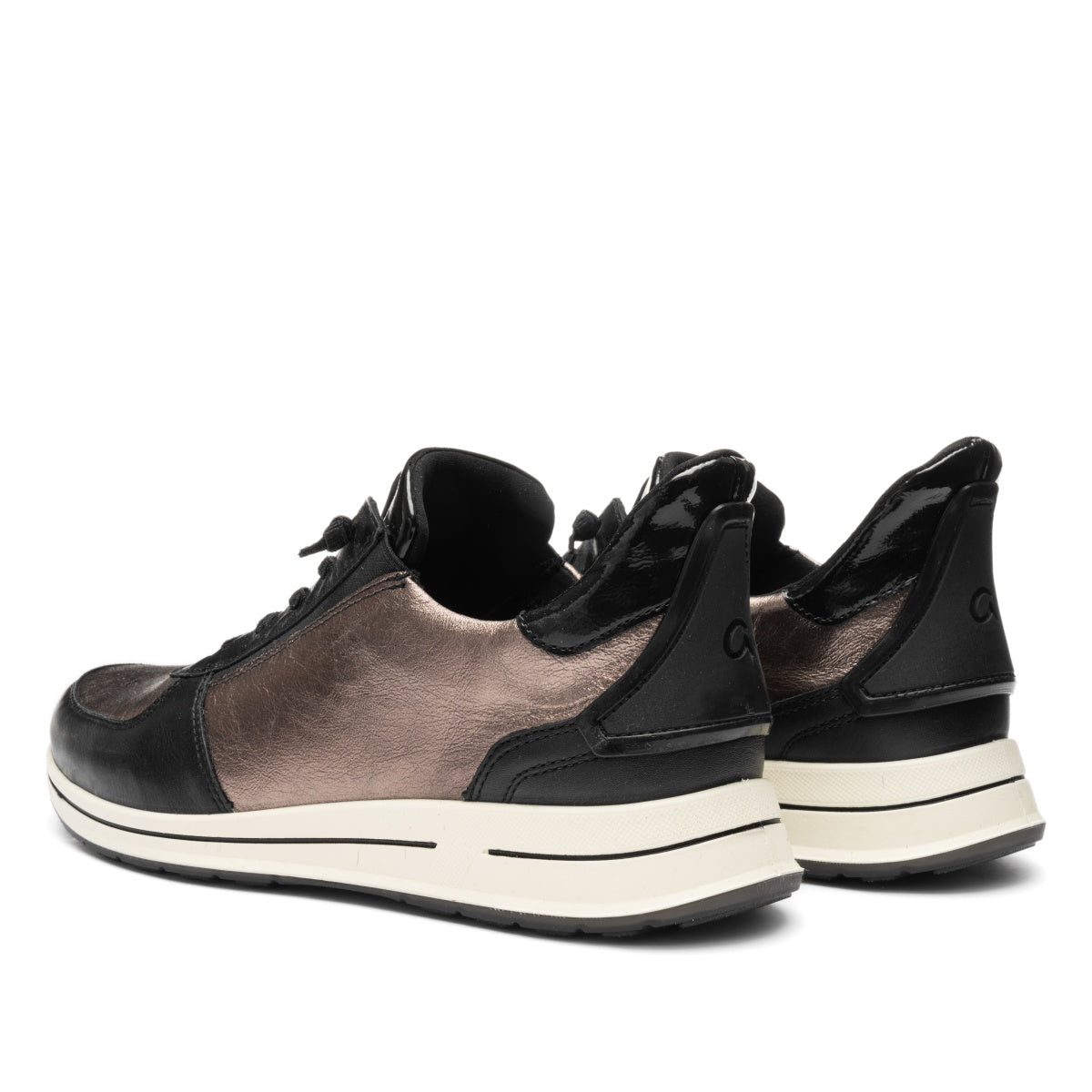 ARA SHOES Ovation Elastic Lace Up Cashemere Calf Leather