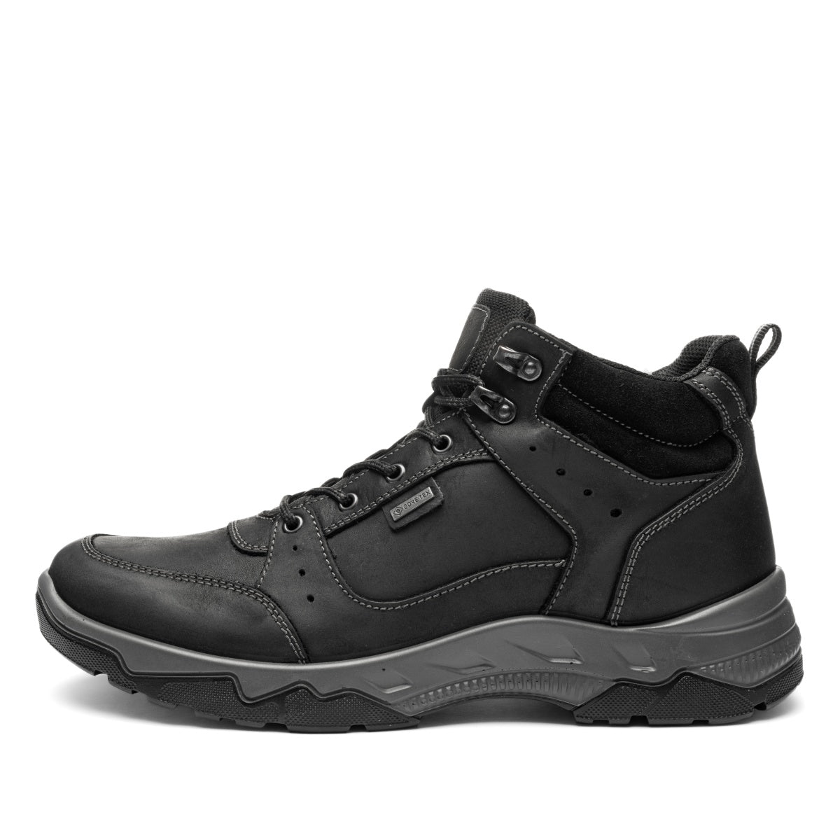 ARA SHOES Reus Black Oily Nubuck GTX