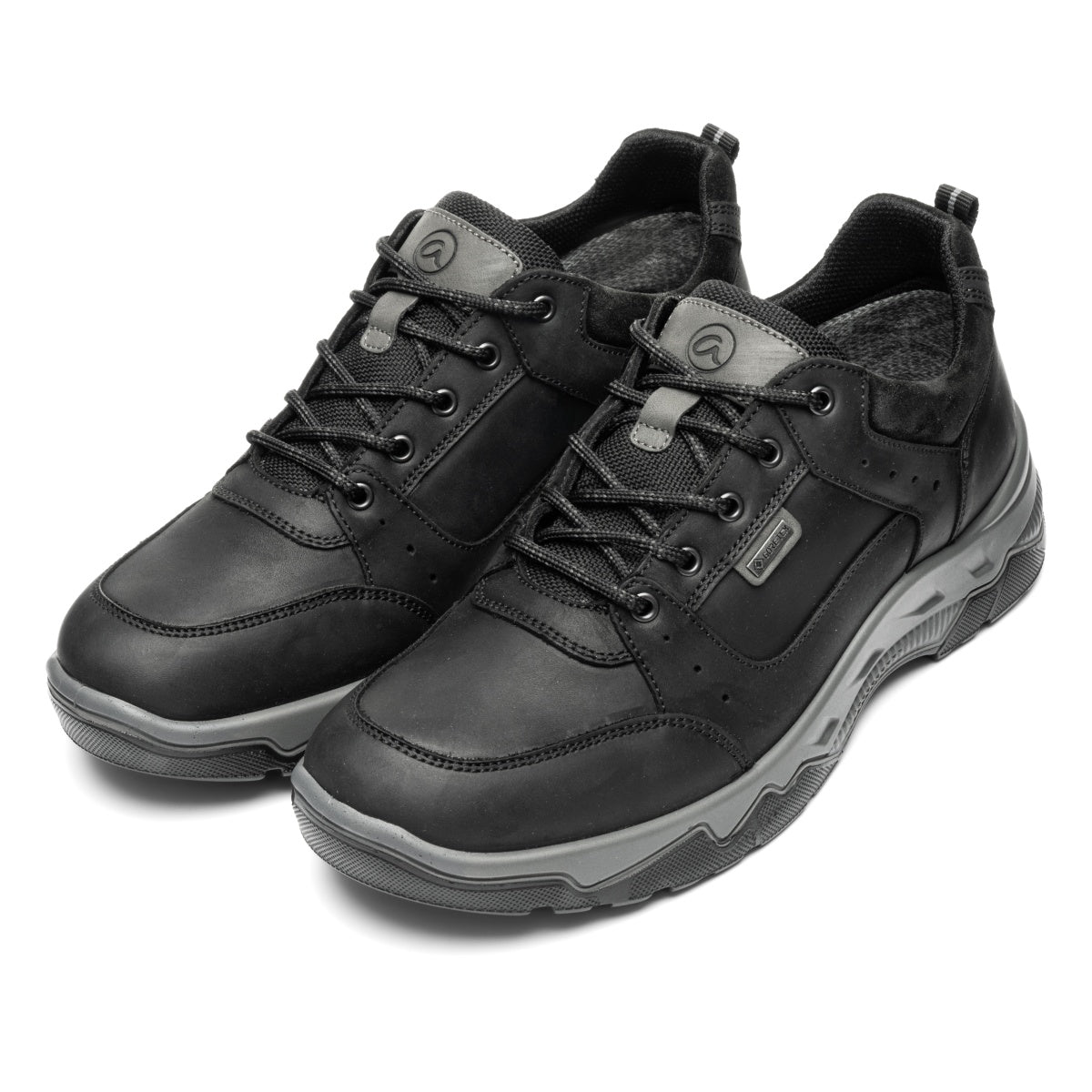ARA SHOES Rheingau Black Oily Nubuck & Suede