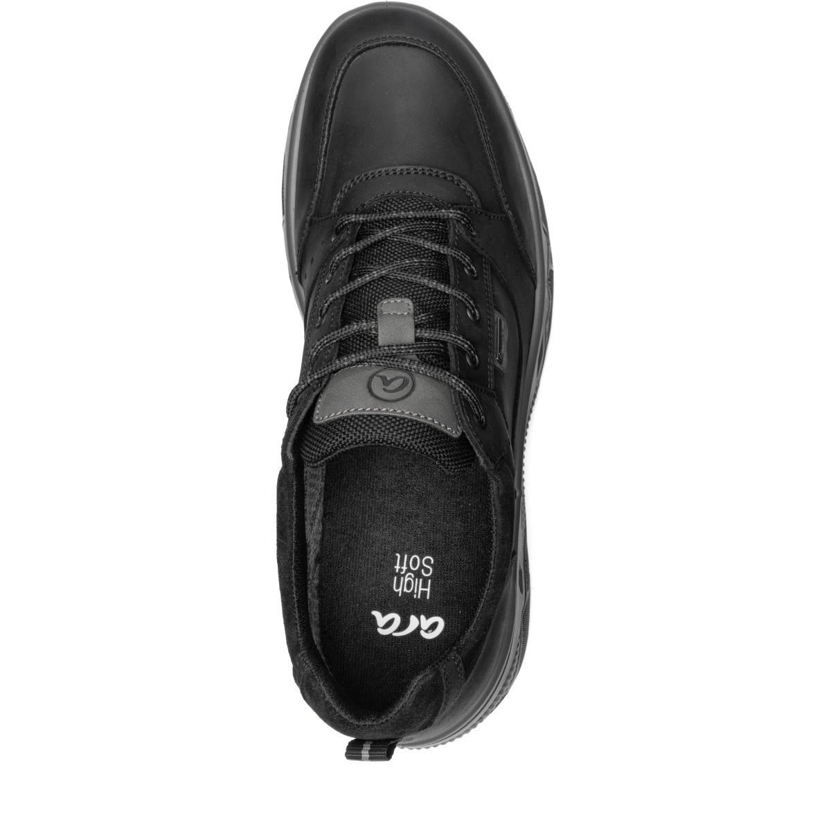 ARA SHOES Rheingau Black Oily Nubuck & Suede
