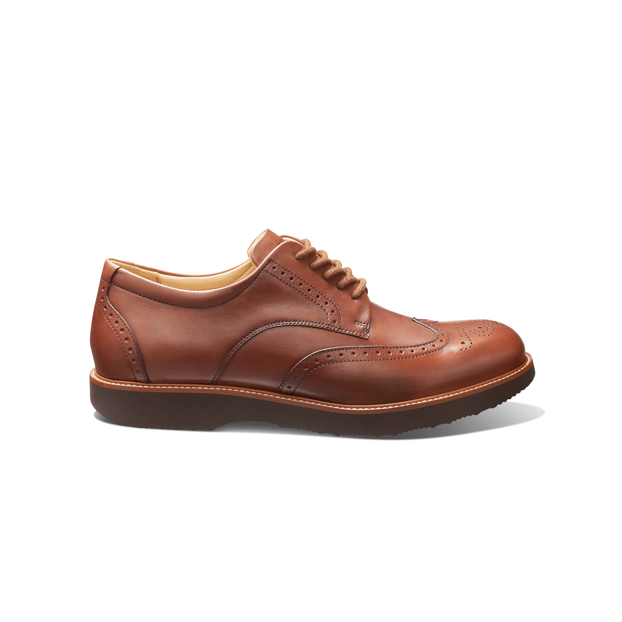 SAMUEL HUBBARD TIPPING POINT OXFORD CUIR BRUN WHISKY