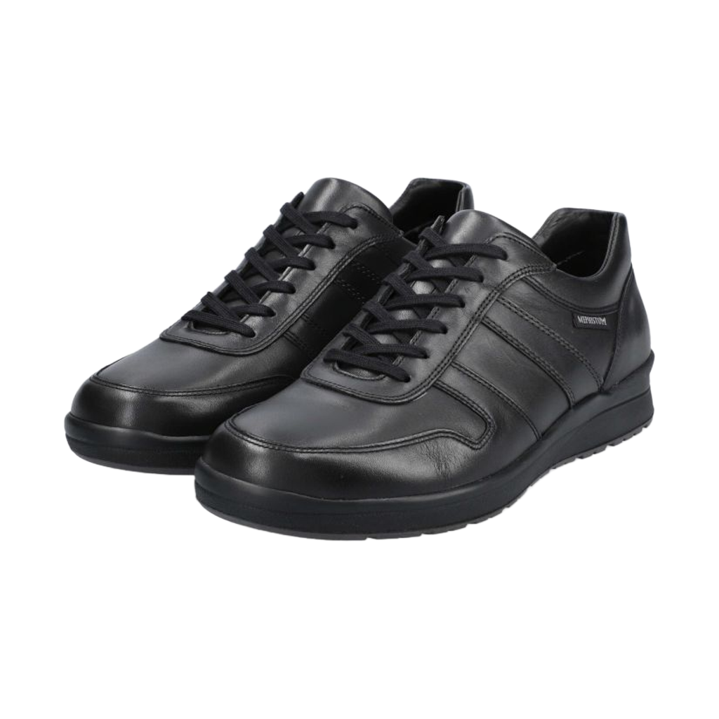 CHAUSSURES HOMME MEPHISTO VITO À LACETS EN CUIR NOIR