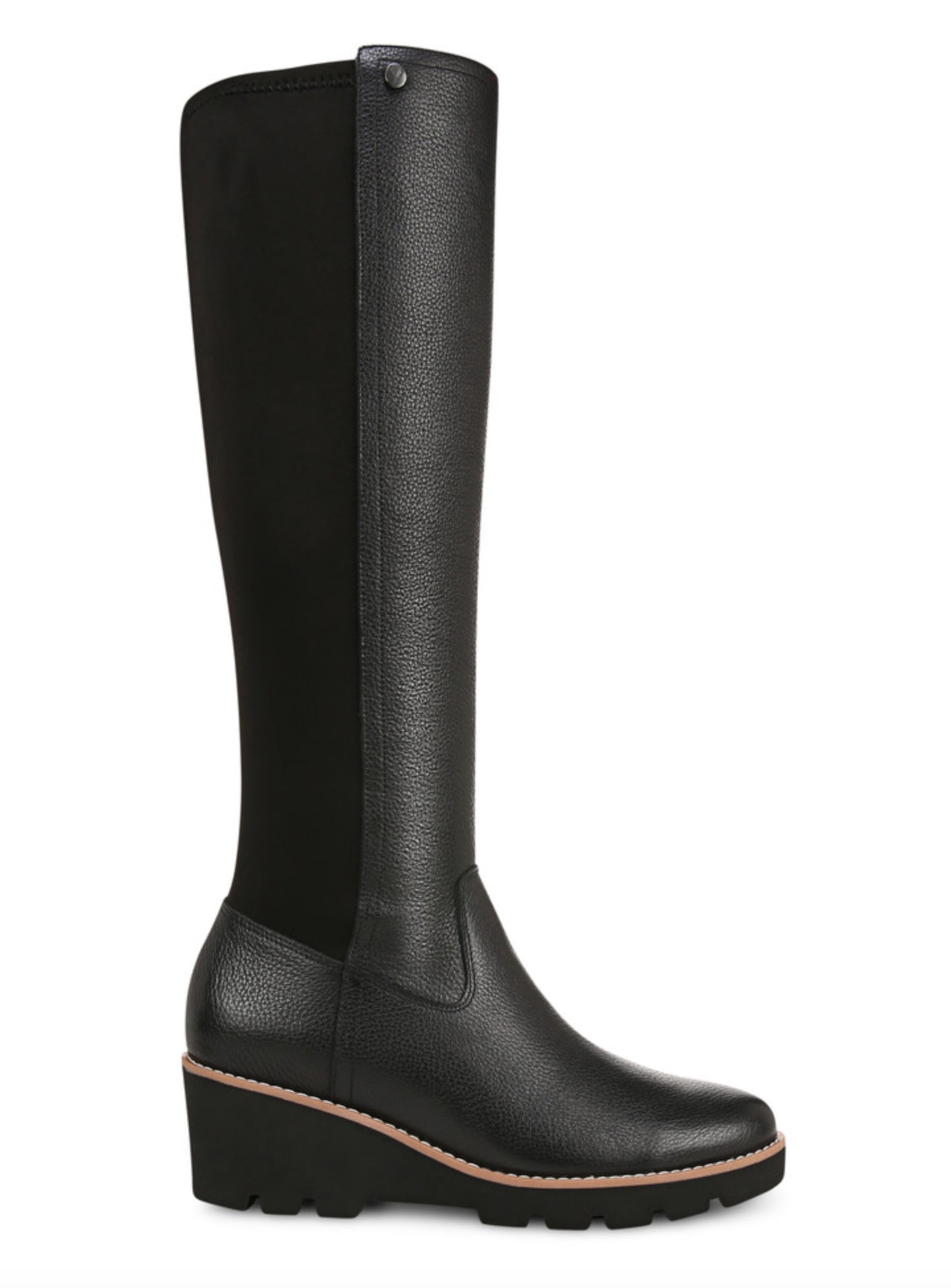 BOTTES HAUTE VIONIC ASHLAND EN CUIR NOIR
