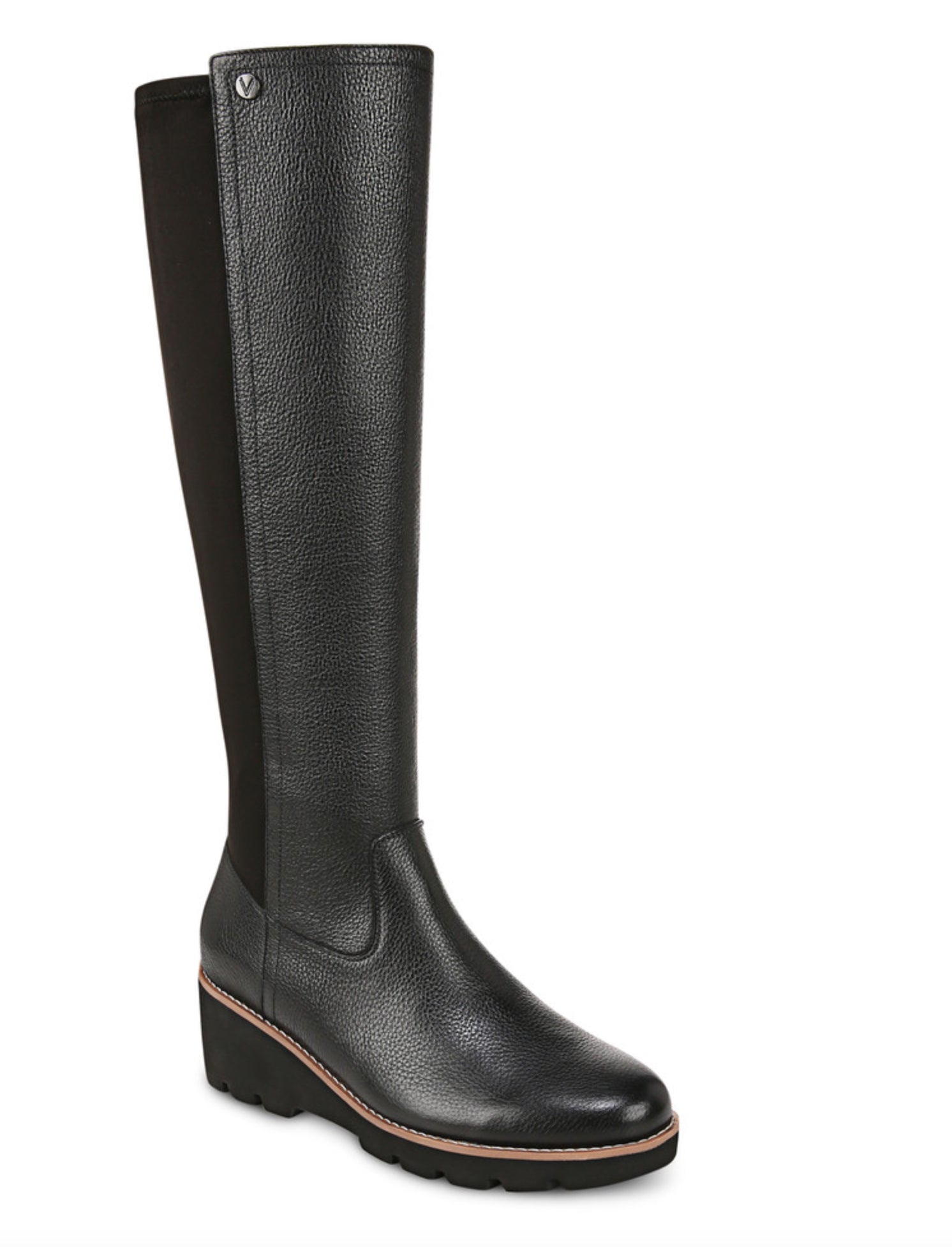 BOTTES HAUTE VIONIC ASHLAND EN CUIR NOIR