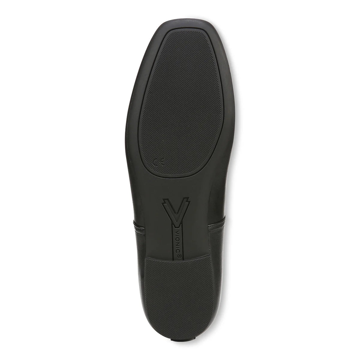 Ballerines plates VIONIC ORINDA en cuir noir