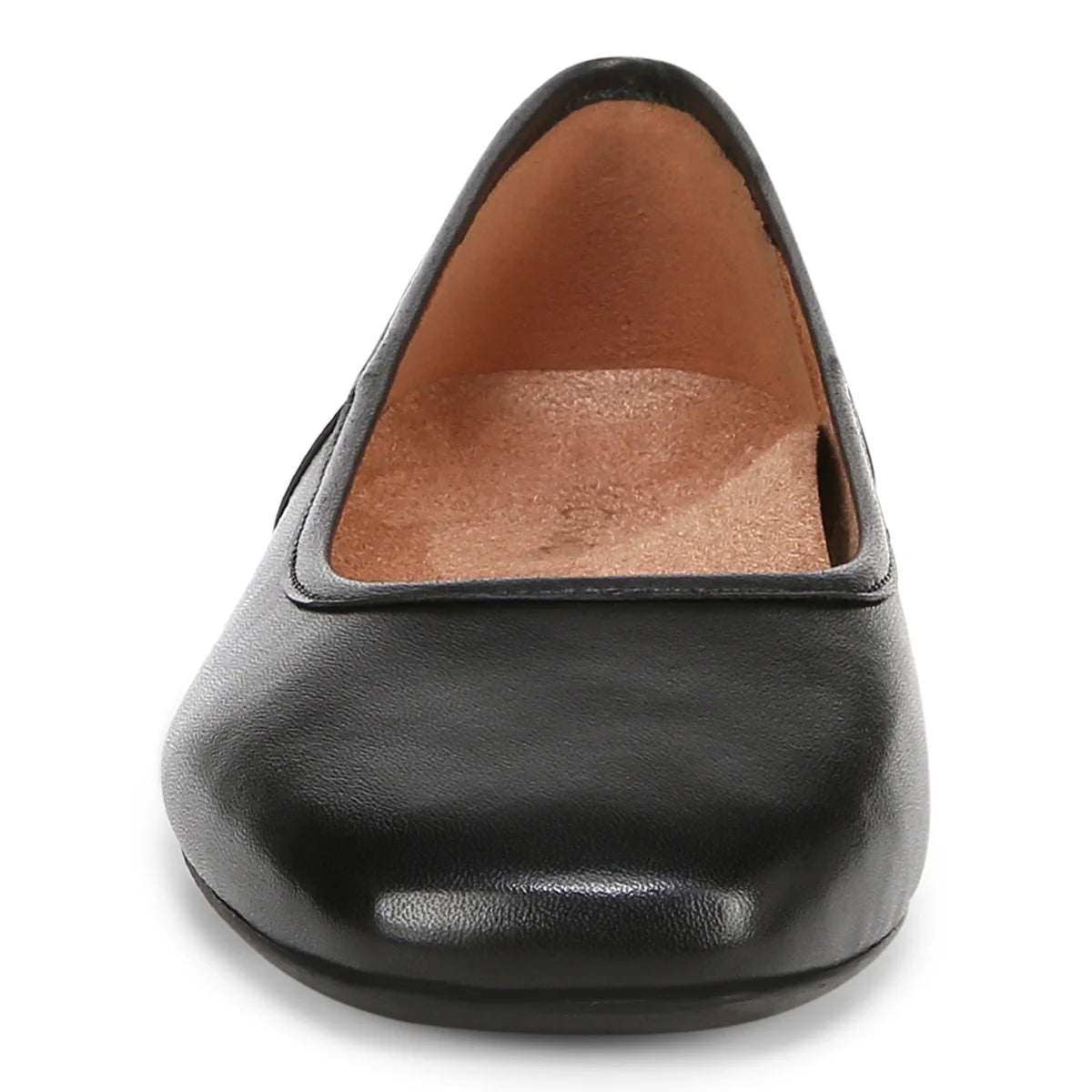 Ballerines plates VIONIC ORINDA en cuir noir
