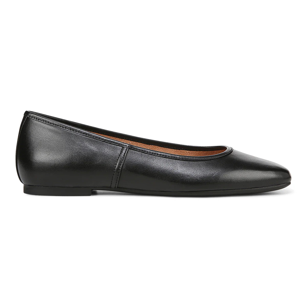 Ballerines plates VIONIC ORINDA en cuir noir