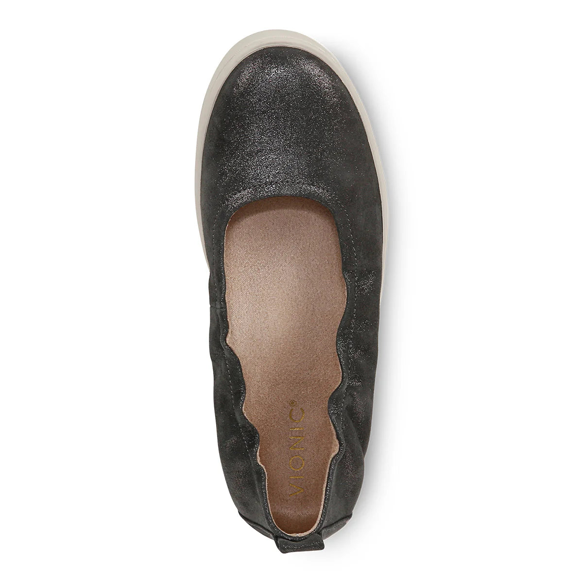 VIONIC UPTOWN LEATHER WOMEN'S BALLET FLAT
