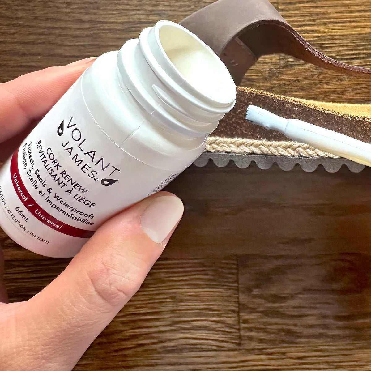 Volant James Shoe Care Cork Renew Bottle