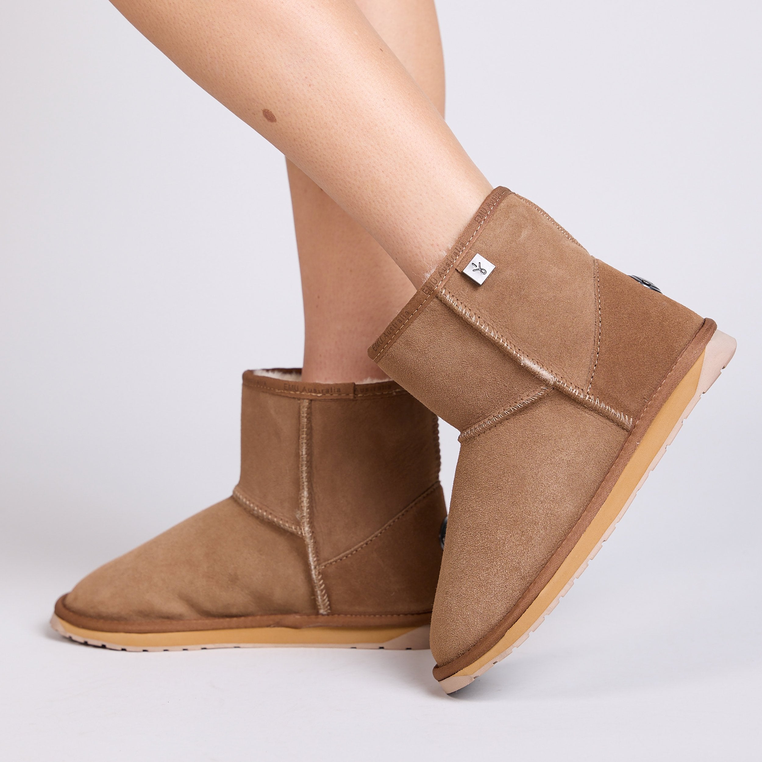 EMU PLATINUM STINGER SLIM MINI BOOT CHESTNUT