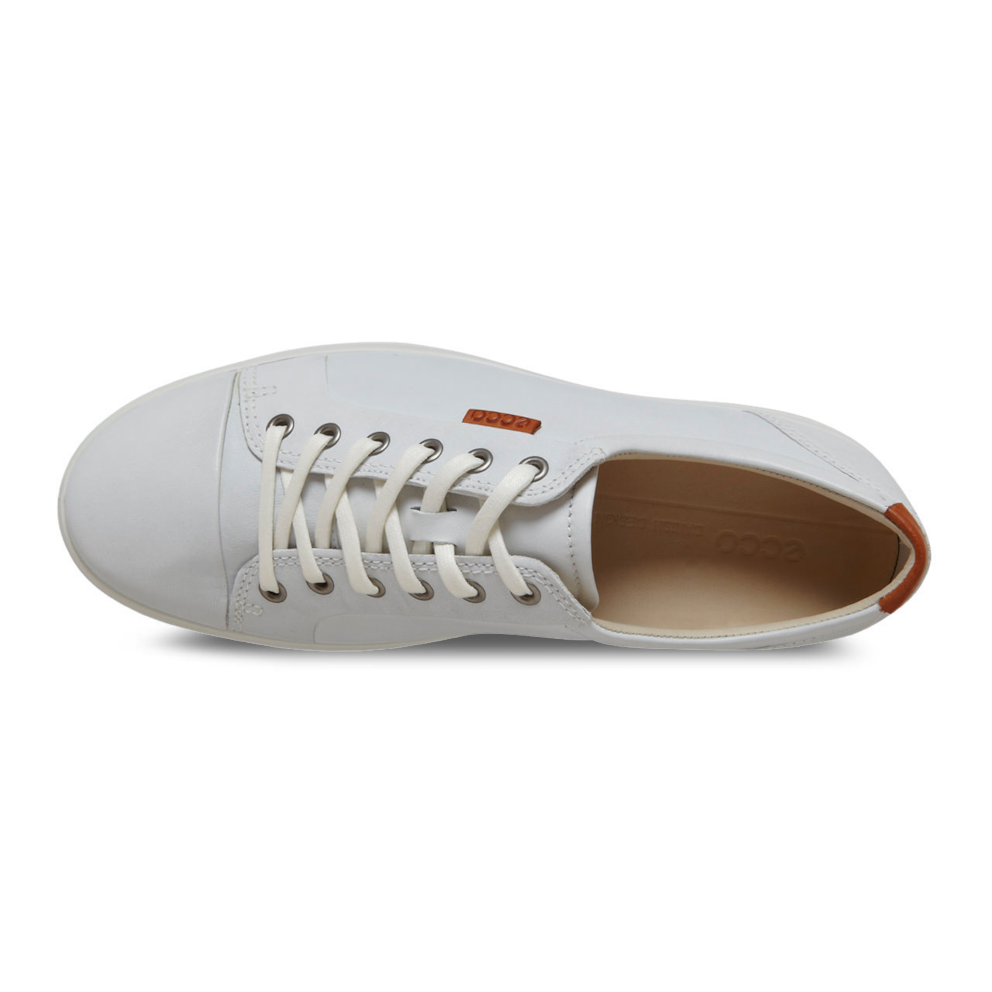 Baskets à lacets ECCO SOFT 7 M en cuir blanc