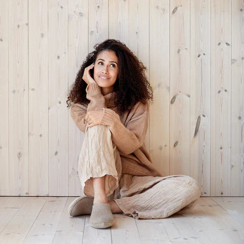 GLERUPS Slippers Slip On Leather Bottom