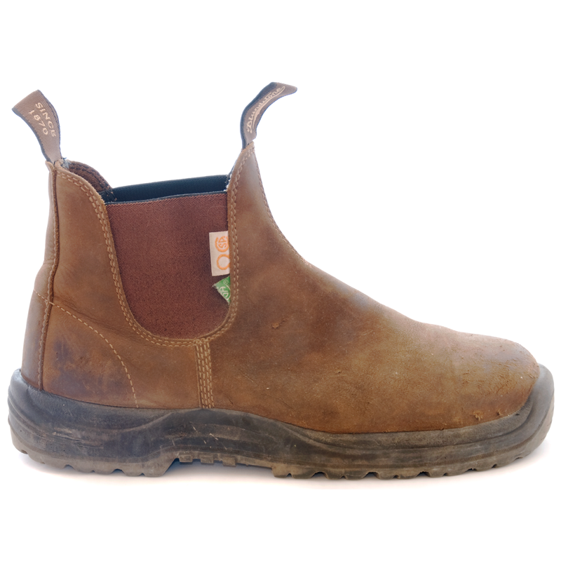 BLUNDSTONE 164 WORK & SAFETY CRAZY HORSE BROWN