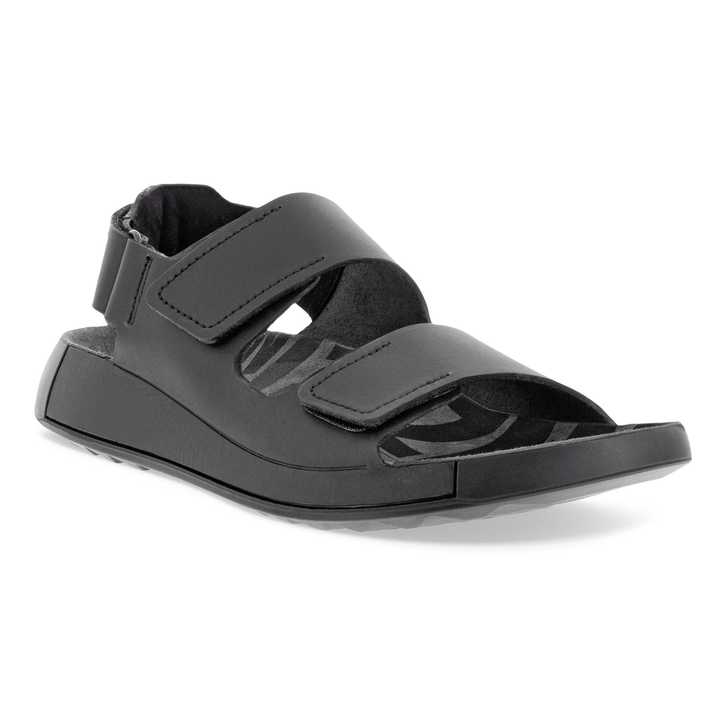 Sandale plate ECCO Cozmo Ms avec bride arrière noire