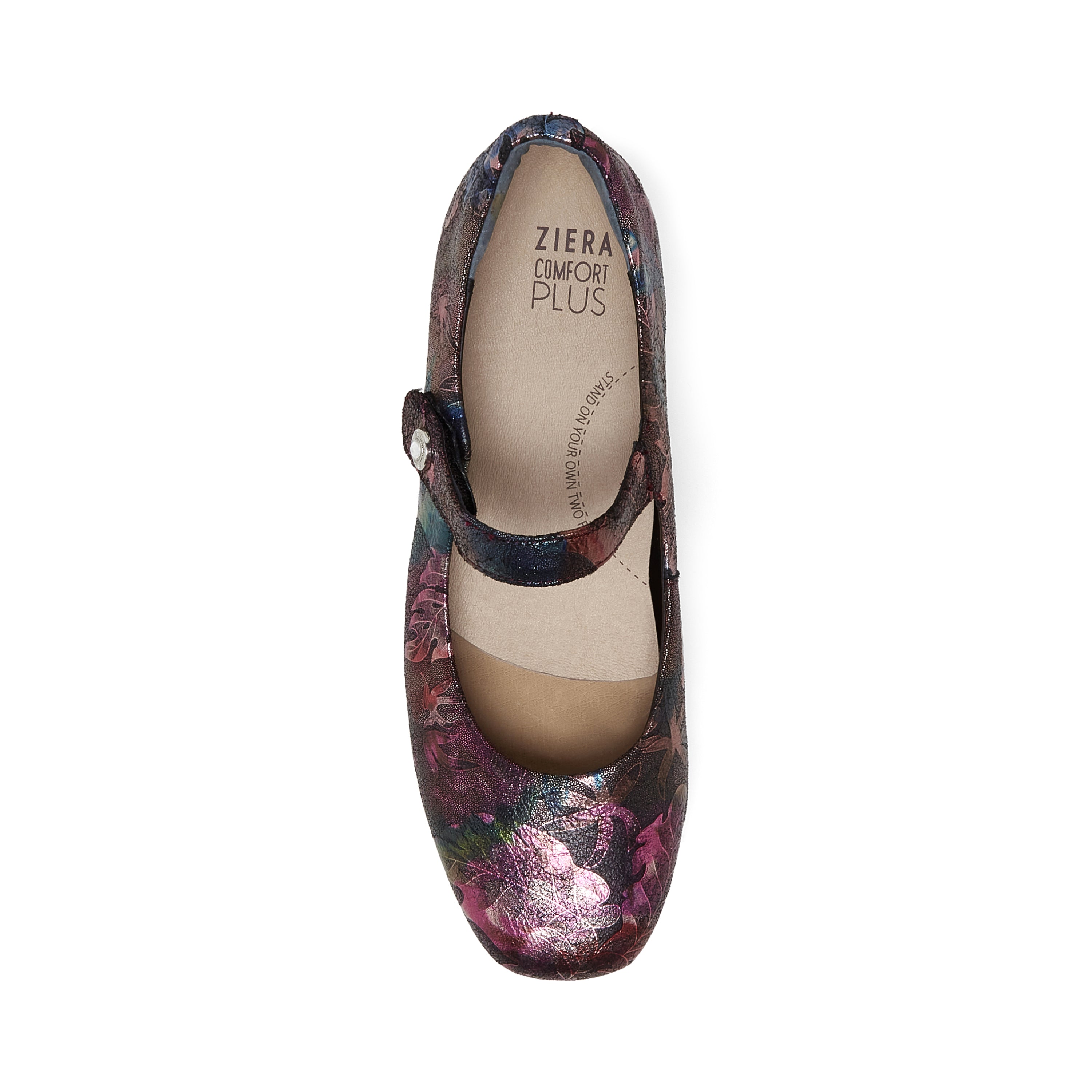 ZIERA KITTY CUIR FLORAL MÉTAL NOIR