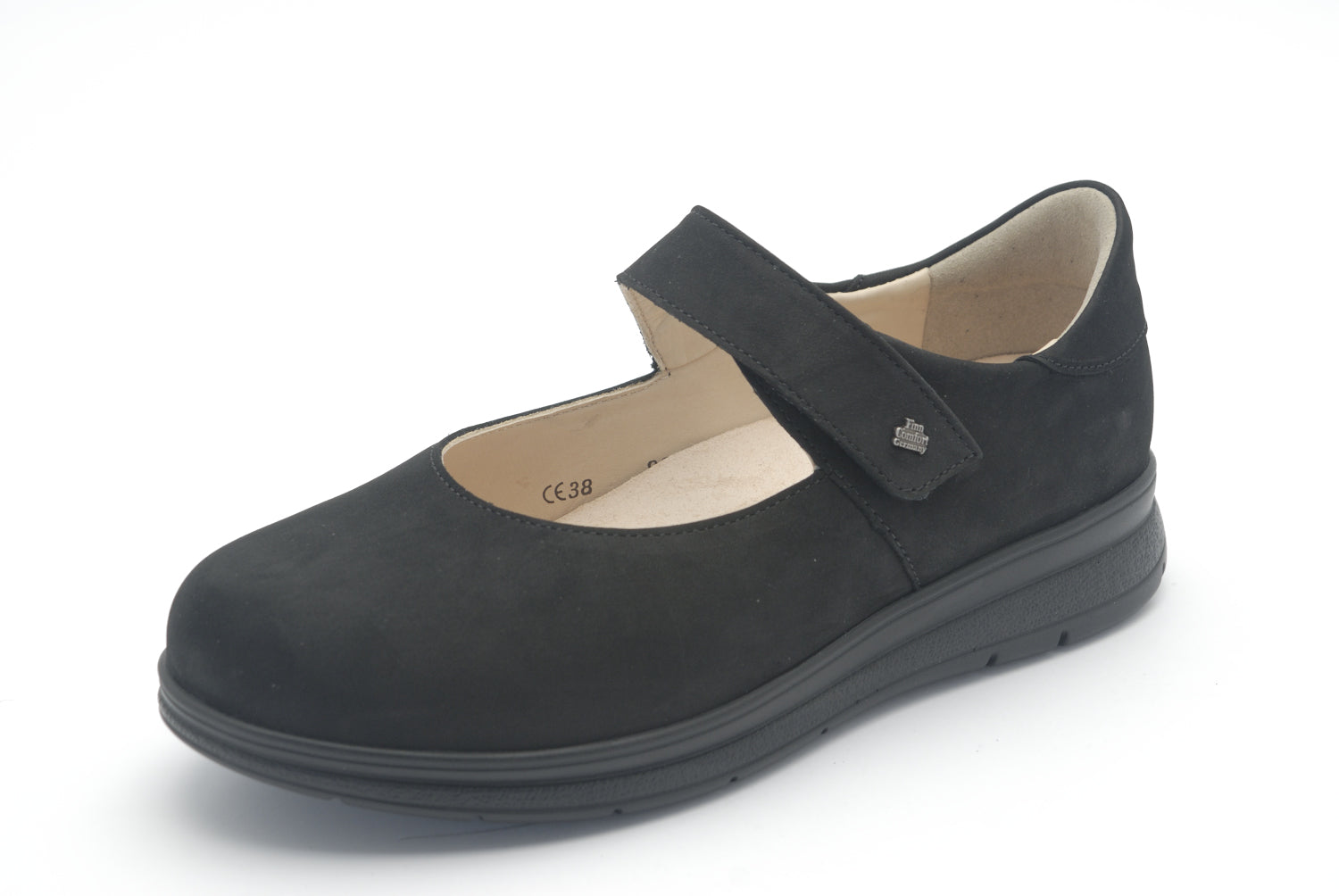 FINN COMFORT AUXERRE BLACK NUBUCK