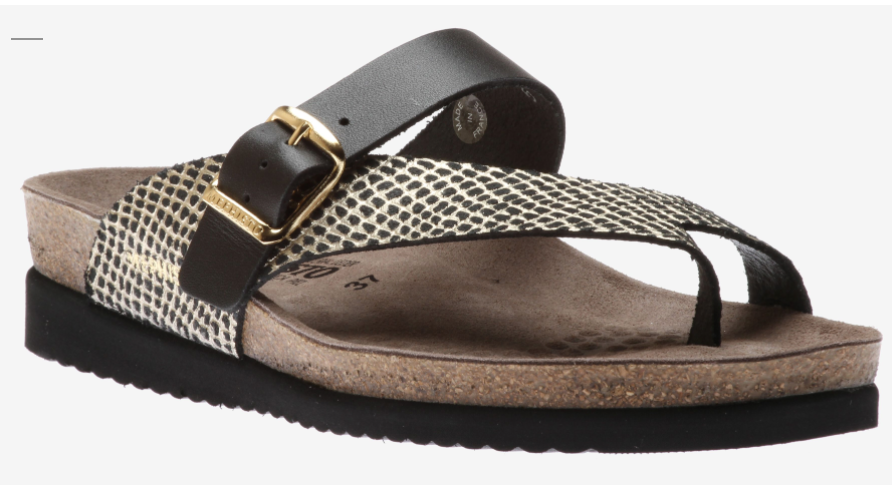 MEPHISTO HELEN THONG SANDAL MIX BLACK CUBA