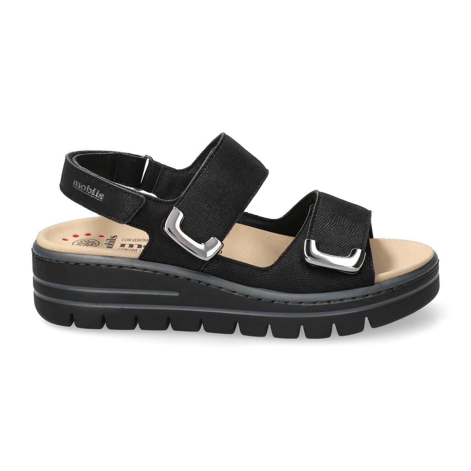 SANDALE MEPHISTO CIRILA CUIR NOIR