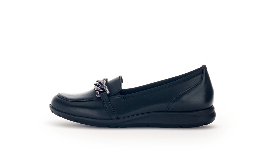 GABOR  BALLET FLAT LOAFER  34-175-27 BLACK