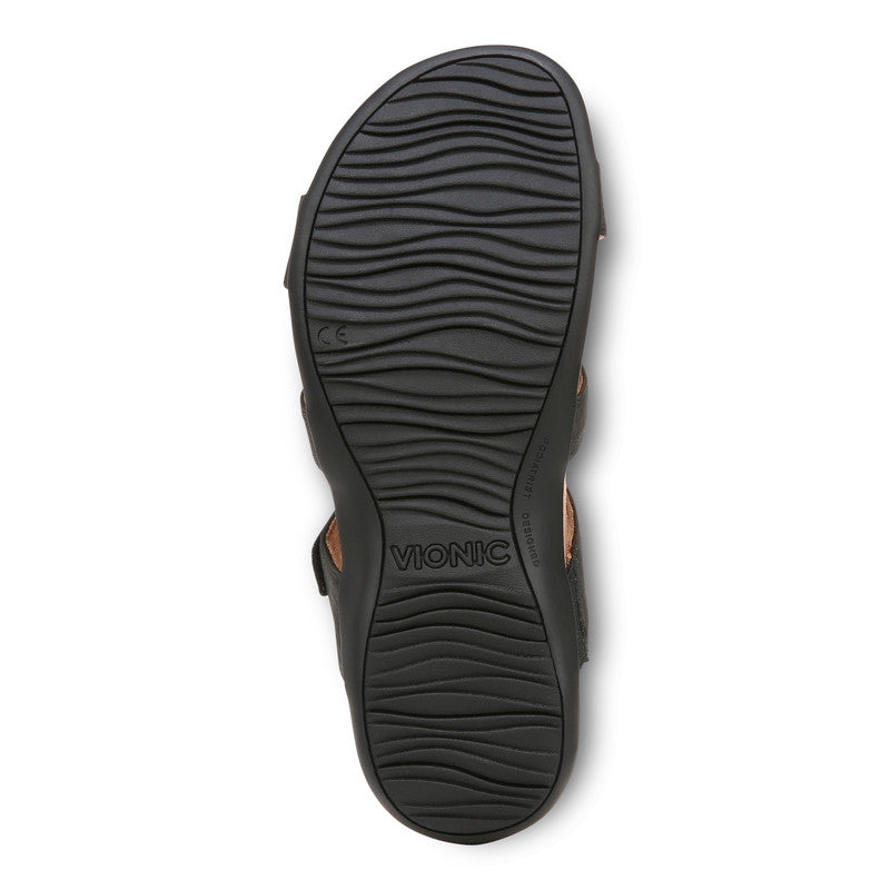 VIONIC REST AMBER PEARL SLIDE NOIR