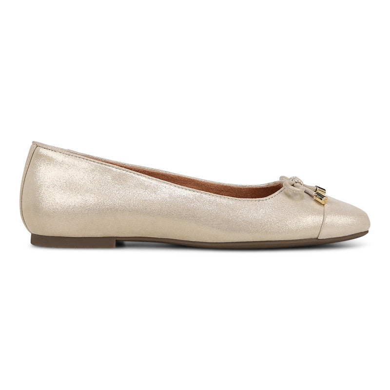Ballerines VIONIC KLARA en cuir doré