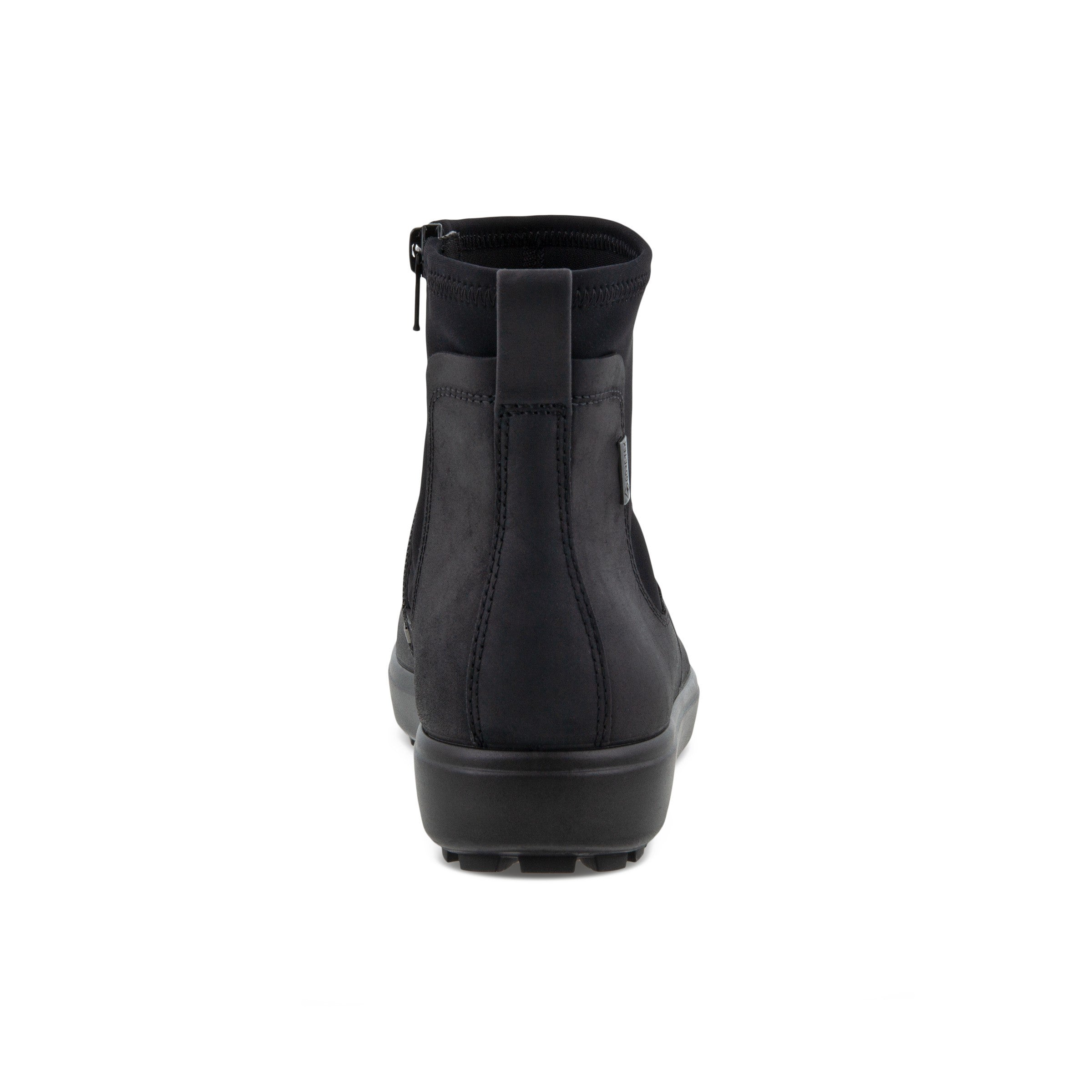 BOTTINES CHELSEA ECCO SOFT 7 TRED POUR FEMMES - NOIR/NOIR