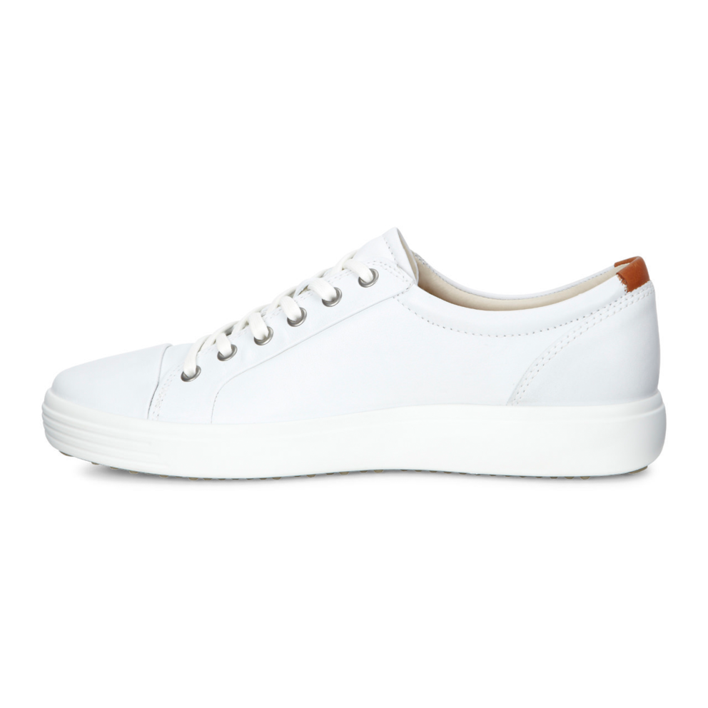 Baskets à lacets ECCO SOFT 7 M en cuir blanc