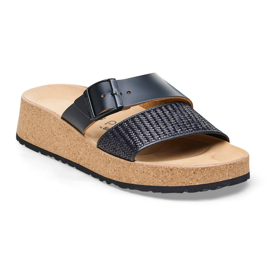BIRKENSTOCK ALMINA NU BLACK RAFFIA
