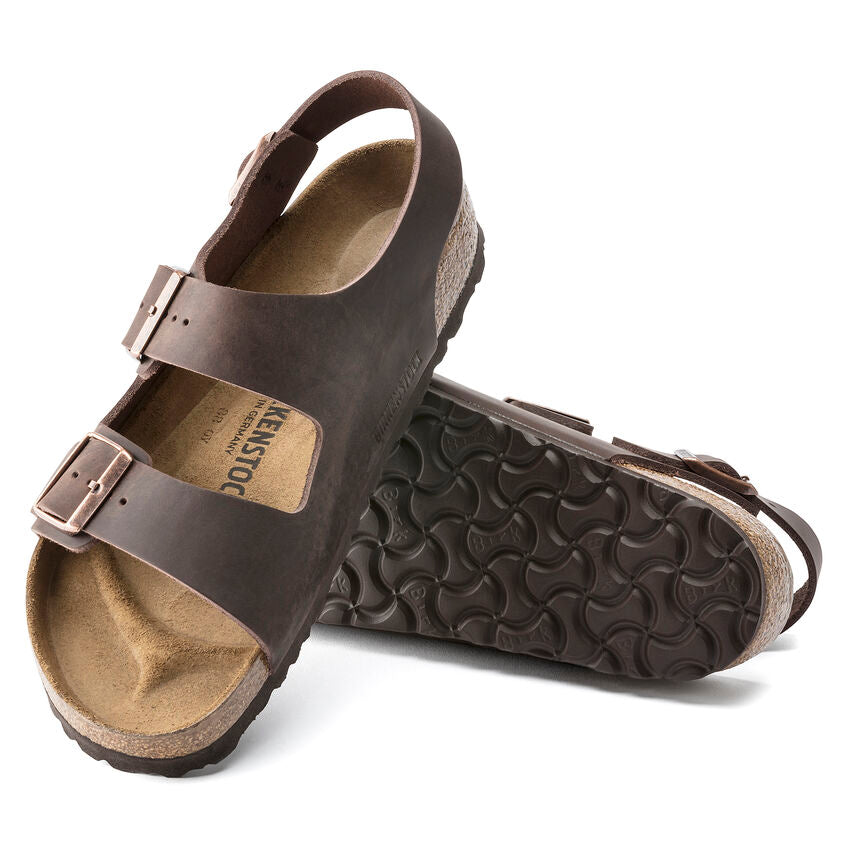 BIRKENSTOCK MILANO NU HABANA CUIR HUILÉ