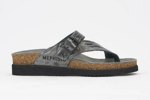 MEPHISTO HELEN THONG SANDAL GREY ETNA