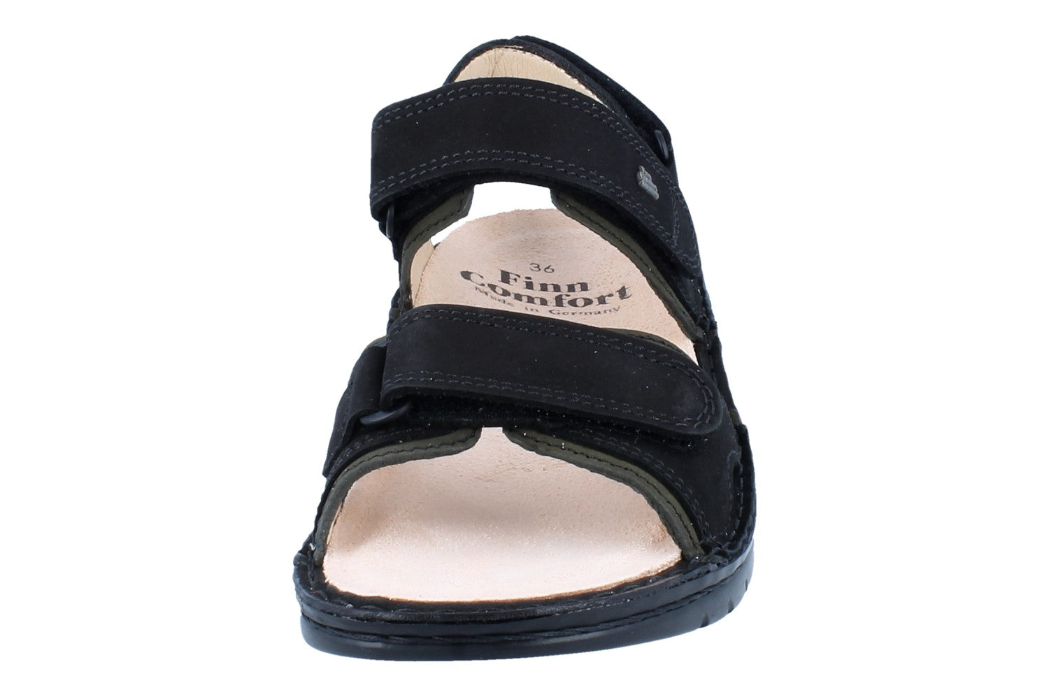 FINN COMFORT YUMA ROCKER SANDAL BLACK BUGGY