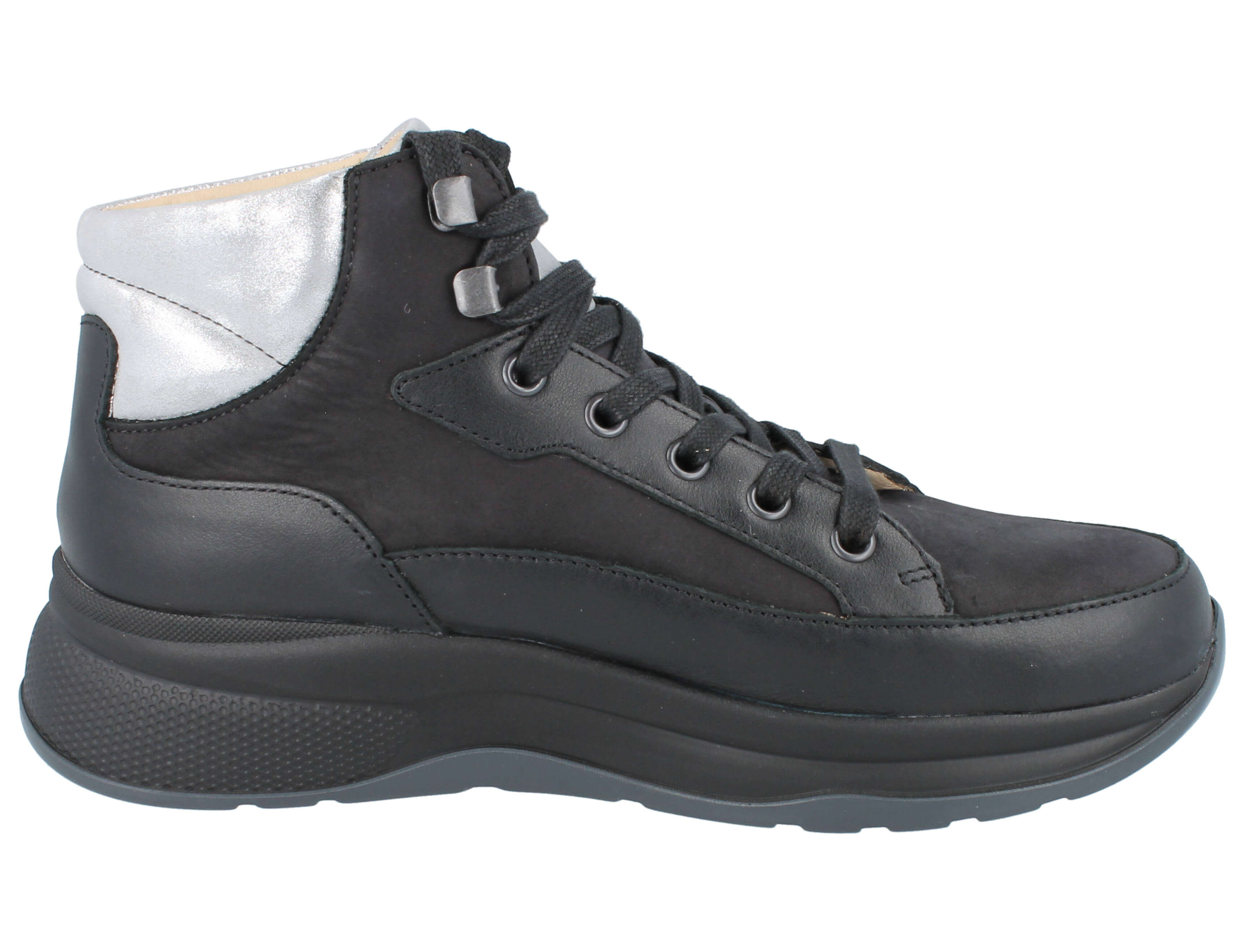 BOTTES FINN COMFORT DAYTONA NOIR/ARGENTO NAPPA