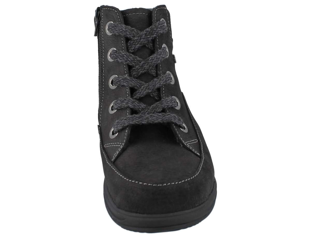 FINN COMFORT PARSENN NUBUCK NOIR RONA DOUBLÉE DE LAINE