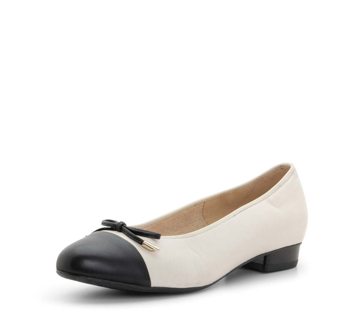 CHAUSSURES ARA BALLET BELINDA EN CUIR CRÈME